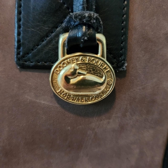 Vintage Dooney And BourkeSuede And Leather Tote - Picture 8 of 11